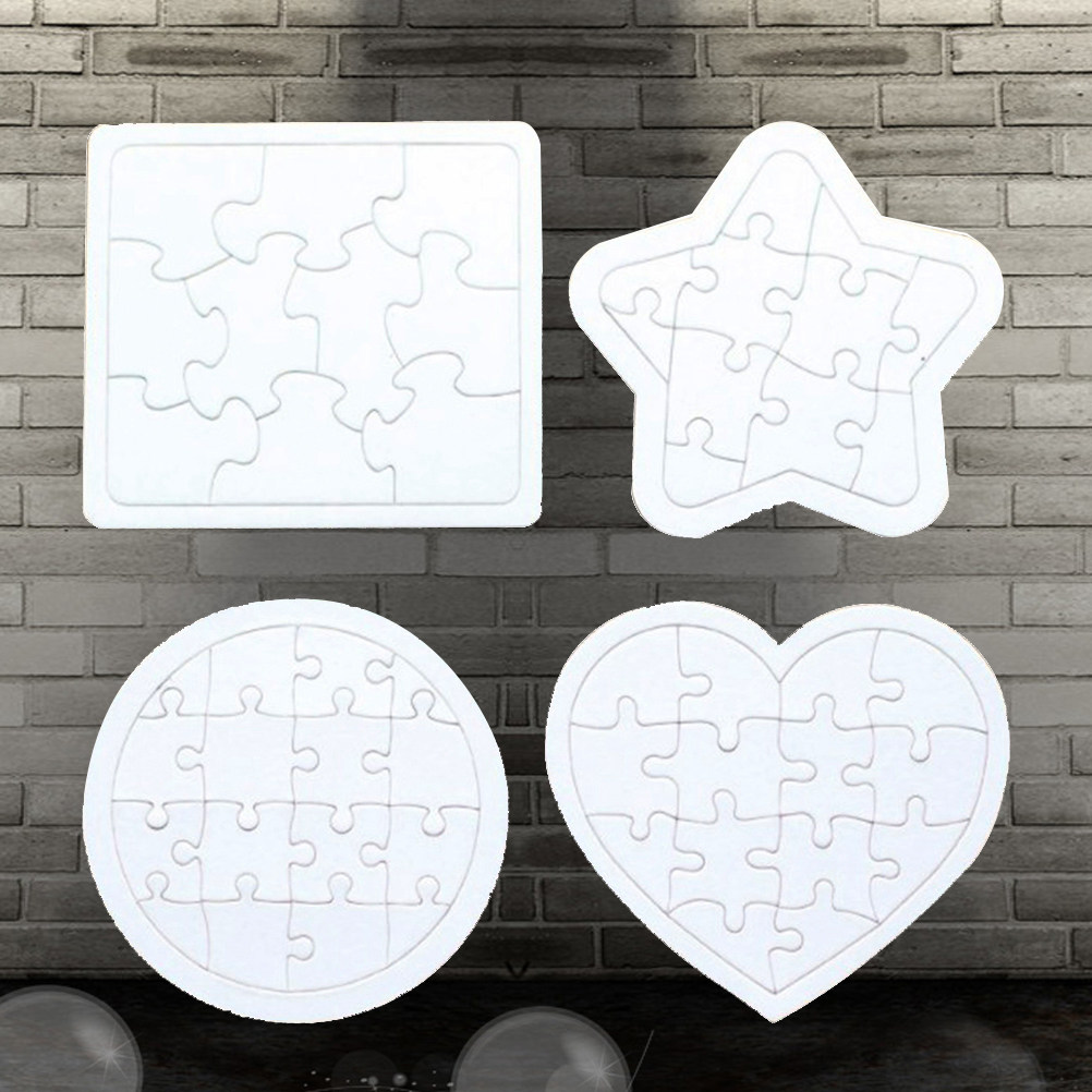 4 шт. пустых пазлов для детей, – обзор и цена Puzzle Blank White