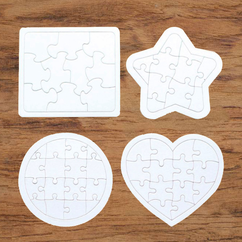 4 шт. пустых пазлов для детей, – обзор и цена Puzzle Blank White